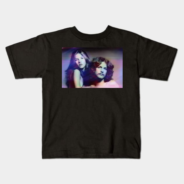 Stevie Nicks and Lindsey Buckingham Kids T-Shirt by akastardust